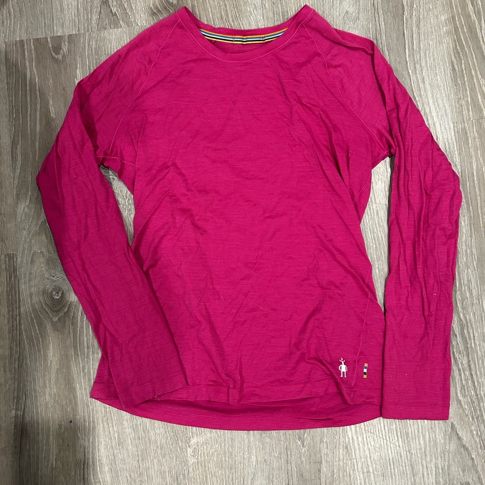 Pink Smartwool Long Sleeve